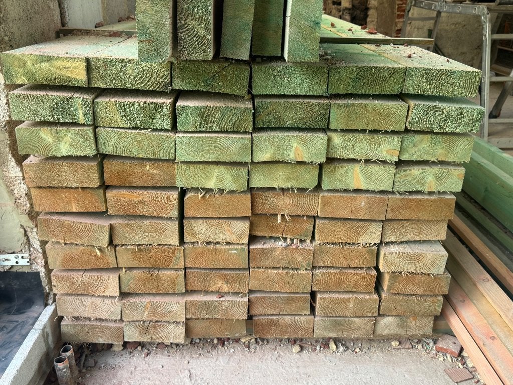 Poutrelles de bois 63/175mm traitées en 4,2m, Bricolage & Construction, Neuf, 50 mm ou plus, 300 cm ou plus, Enlèvement