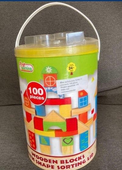 Houten blokken voor kinderen, Ophalen of Verzenden, Zo goed als nieuw