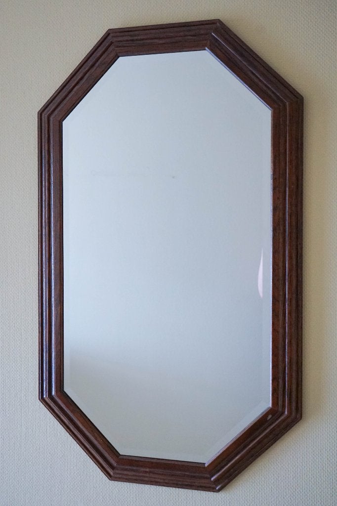 Eiken wandspiegel, Enlèvement, Ovale