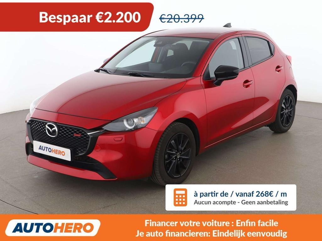 Mazda 2 1.5 Skyactiv-G Mild-Hybrid Homura (bj 2024), Auto's, Mazda, Stof, Gebruikt, Automatische klimaatregeling, 5 zetels