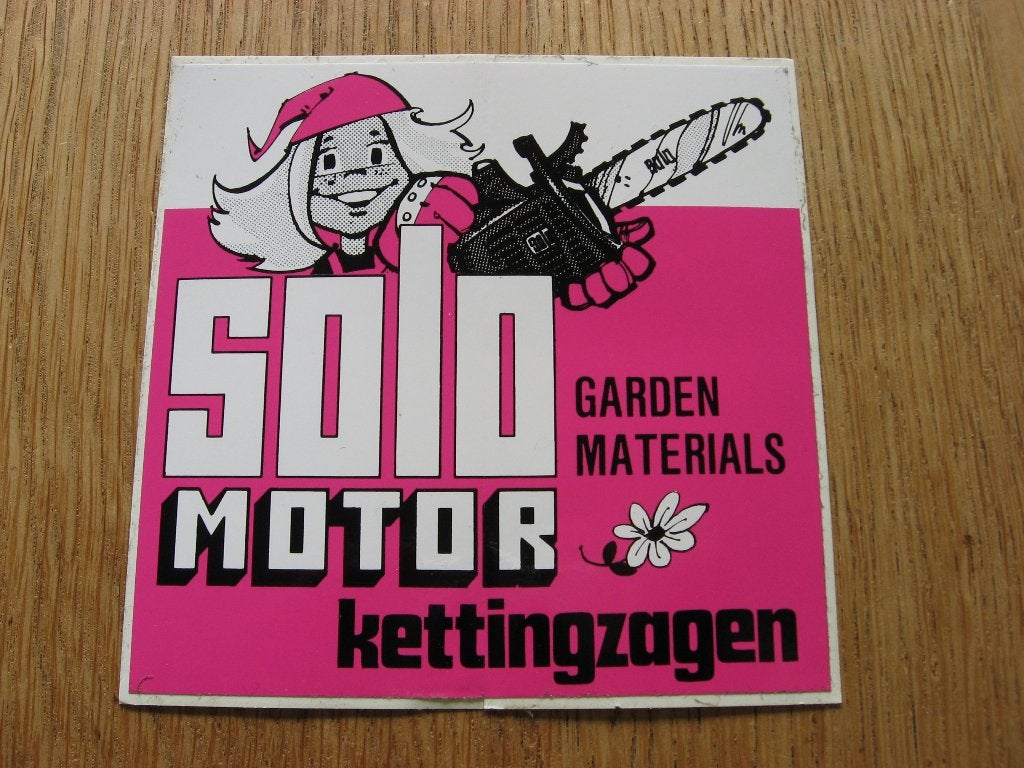 Sticker Solo Motor Kettingzagen 12 x 12 cm, Enlèvement, Neuf, Autres types