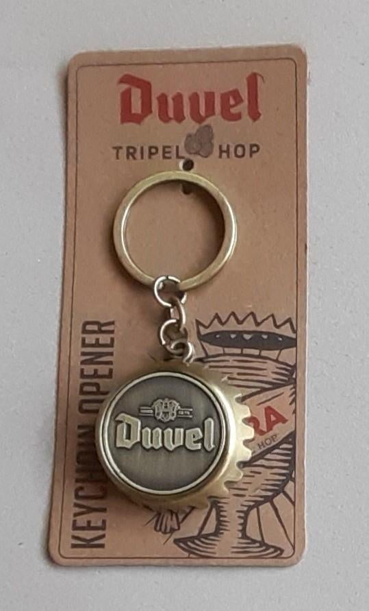 MOOIE RECLAME DUVEL MOORTGAT SLEUTELHANGER OPENER BIER BIERE, Verzamelen, Ophalen of Verzenden, Duvel