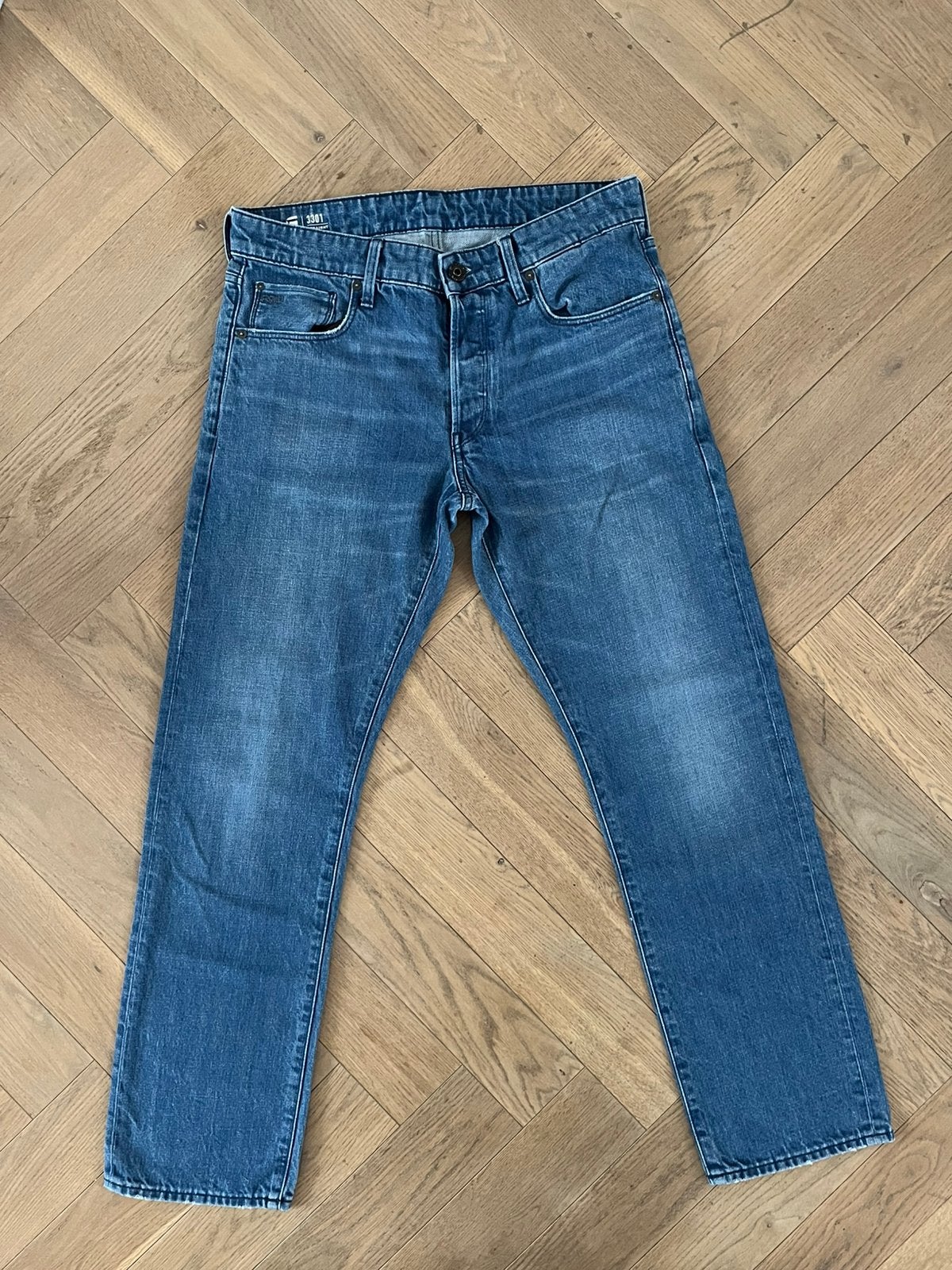 G- star RAW 3301 STRAIGHT broek jeans W33 L32 Z.G.A.N., Ophalen of Verzenden, Zo goed als nieuw, Overige kleuren, W33 - W34 (confectie 48/50)