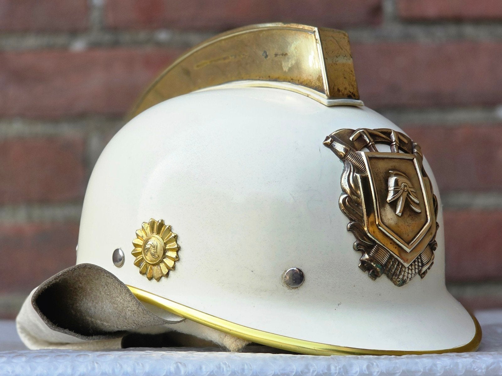 brandweerhelm brandweer Nederland model Kraaijer, Ophalen of Verzenden