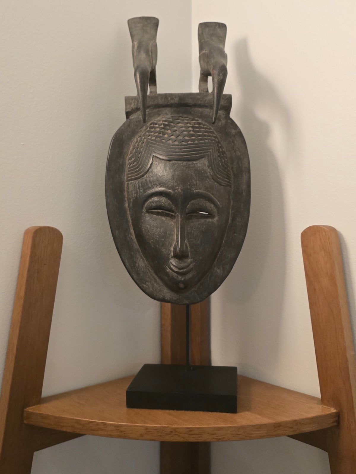 masque Africaine côté d'Ivoire originale, Afrique, Gris, Enlèvement, Masque