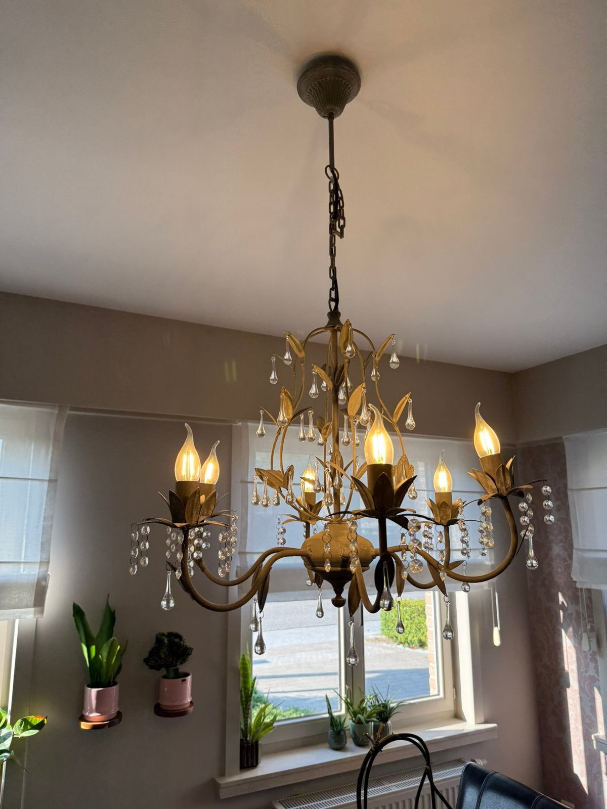 Vintage luster, Maison & Meubles, Lampes | Lustres, Enlèvement, Utilisé