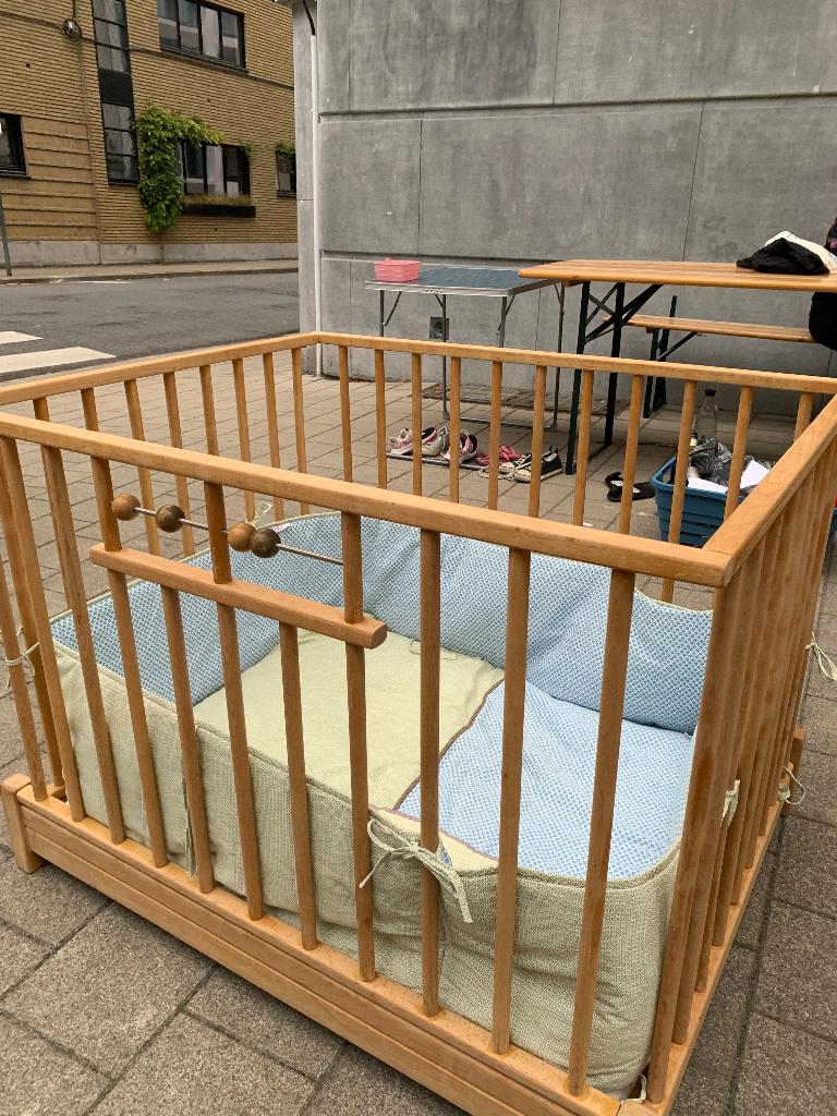 Parkje baby, hout, Ophalen, Vierkant