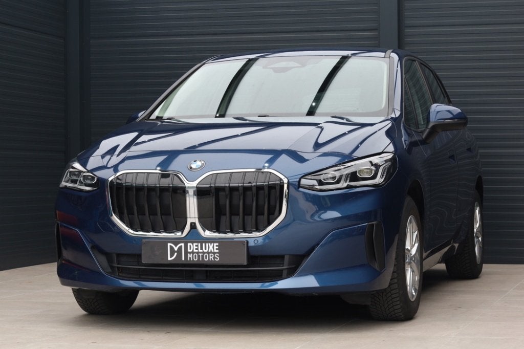 BMW 220 iAs Active Tourer Navi H&K 360 Head Up Memory, Auto's, BMW, Automaat, Blauw, Parkeerassistent, 2 Reeks Active Tourer
