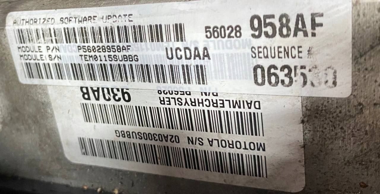 Moteur EZB Complet RAM DODGE MAGNUM, Verzenden, Gebruikt, Overige automerken