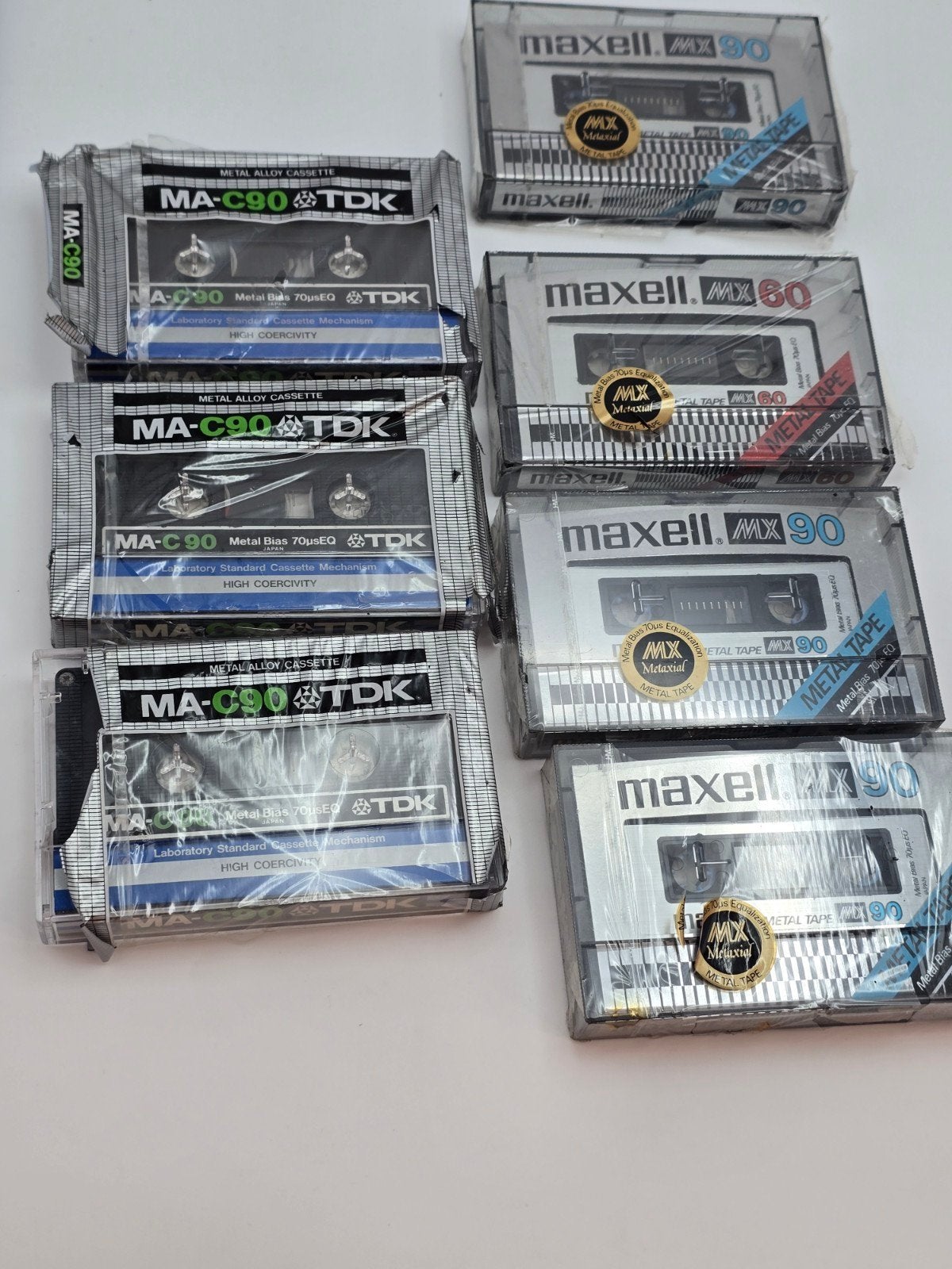 7x Metal Casette (4x Maxell MX, 3x TDK MA-C90), CD & DVD, Cassettes audio, Enlèvement ou Envoi, Autres genres, Neuf, dans son emballage