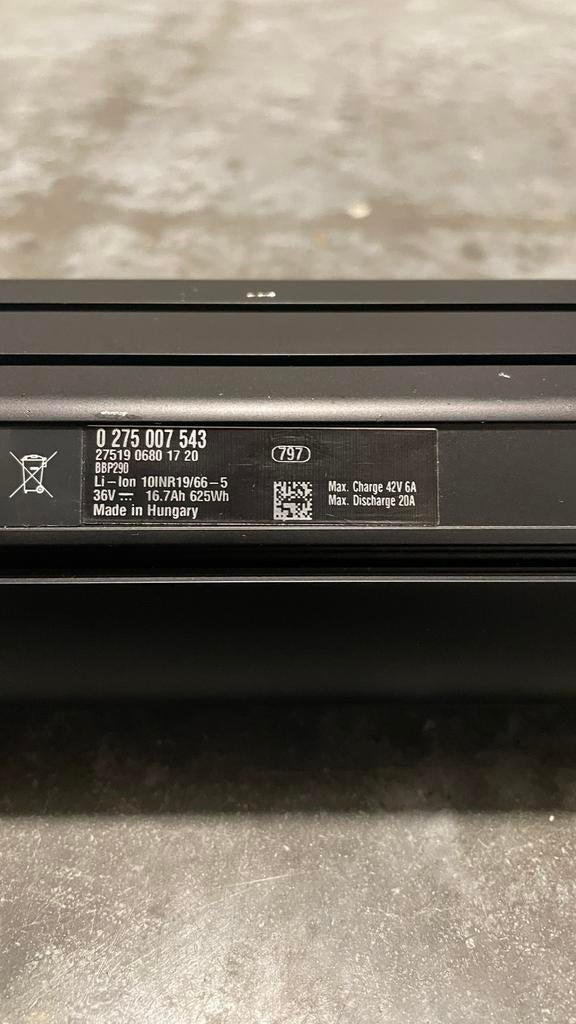 BOSCH POWERTUBE 625w.  IN PRIJS VERLAAGD !, Enlèvement, Comme neuf