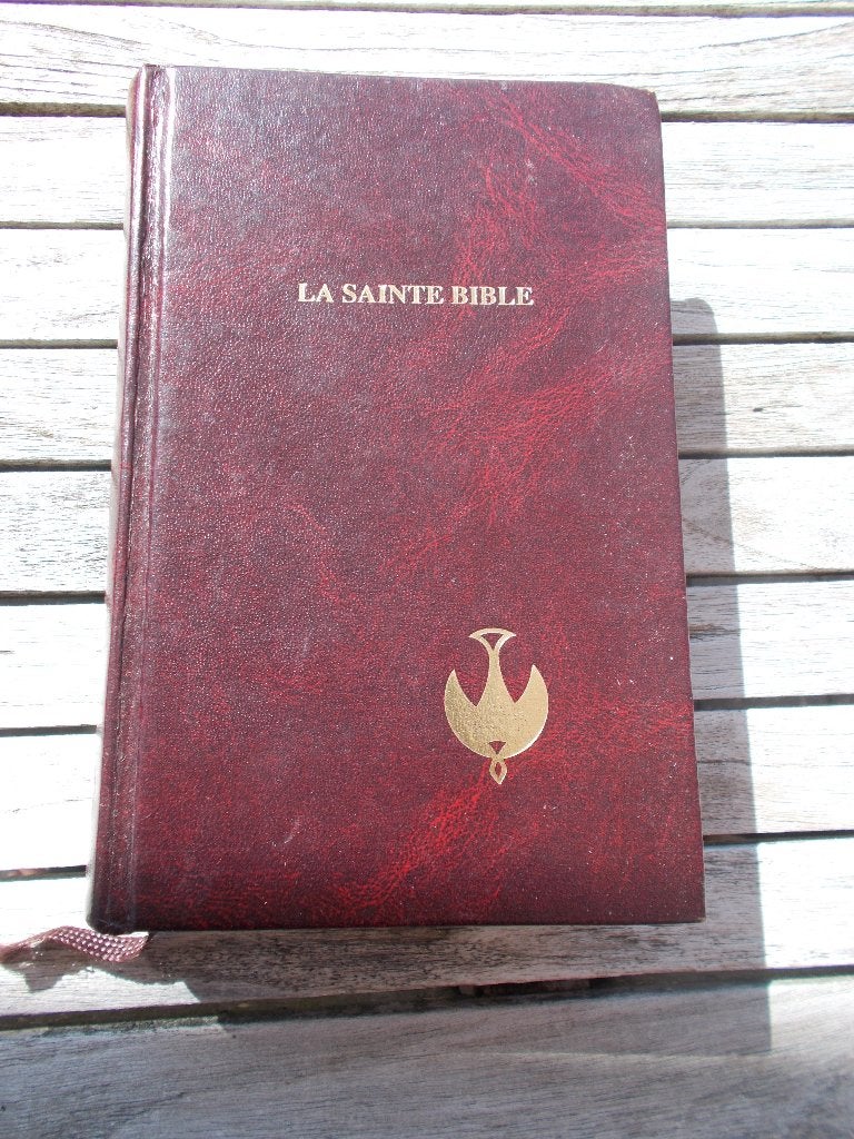 Vintage FRENCH 1980 La Sainte Bible, Livres, Religion & Théologie, Comme neuf, Enlèvement ou Envoi