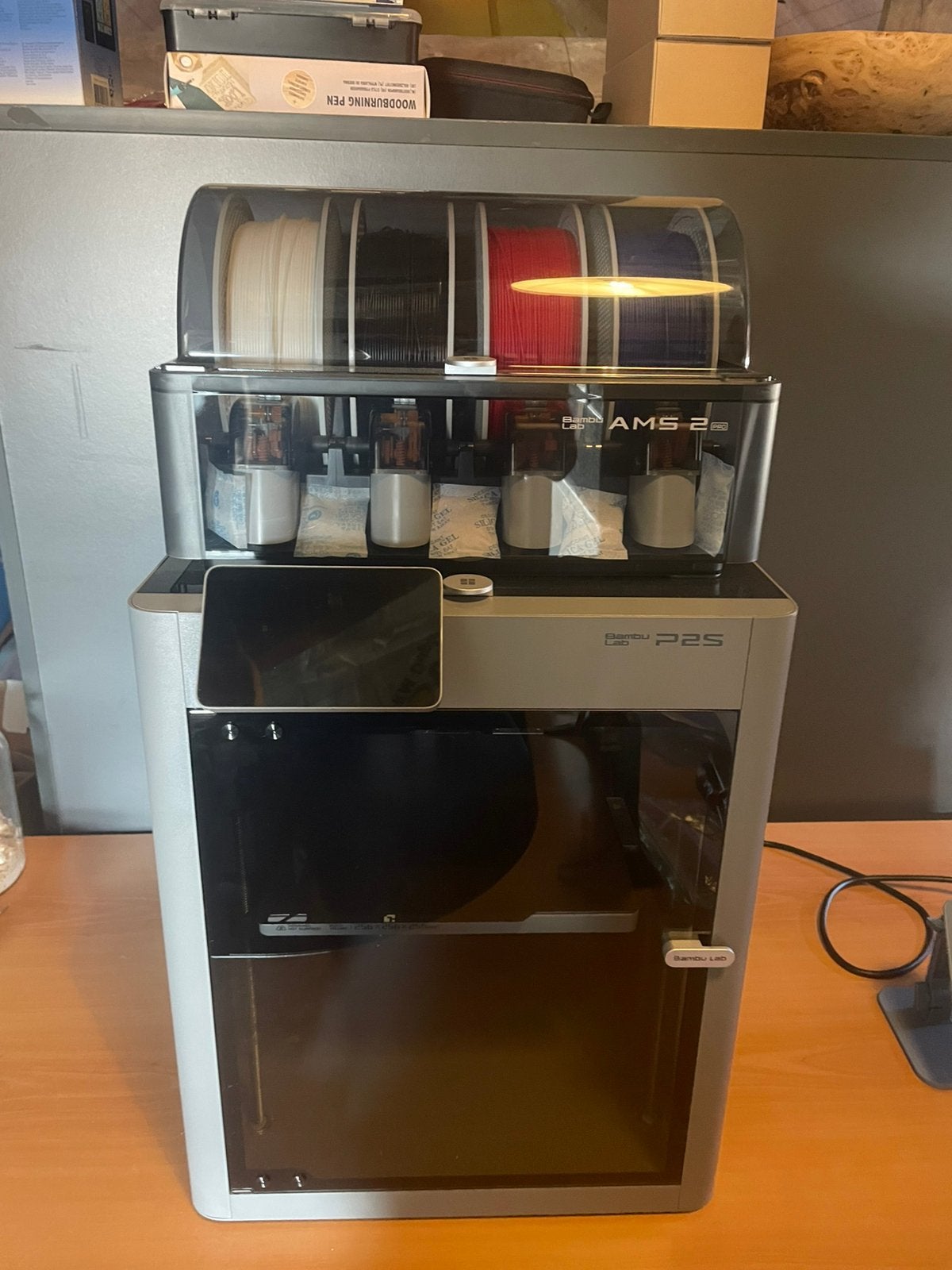 Bambu Lab P2S + AMS 2 Pro | Slechts 176 printuren | Met Doos, Computers en Software, Ophalen, Zo goed als nieuw, Filament