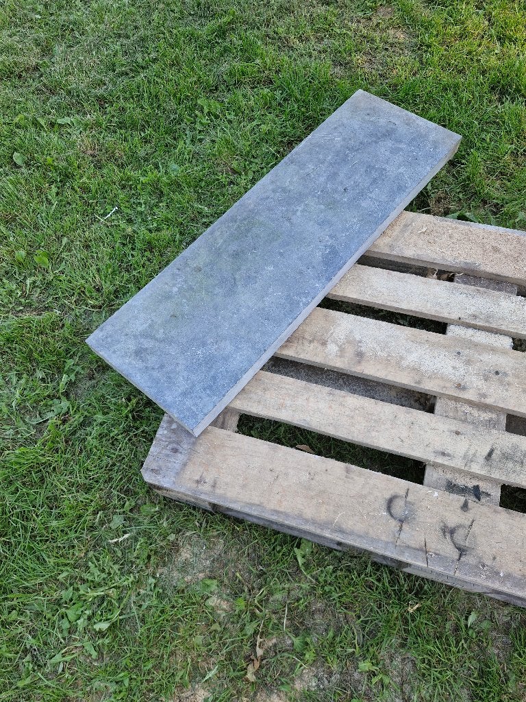 Blauwe dorpel, Ophalen, Gebruikt, Kalkzandstenen
