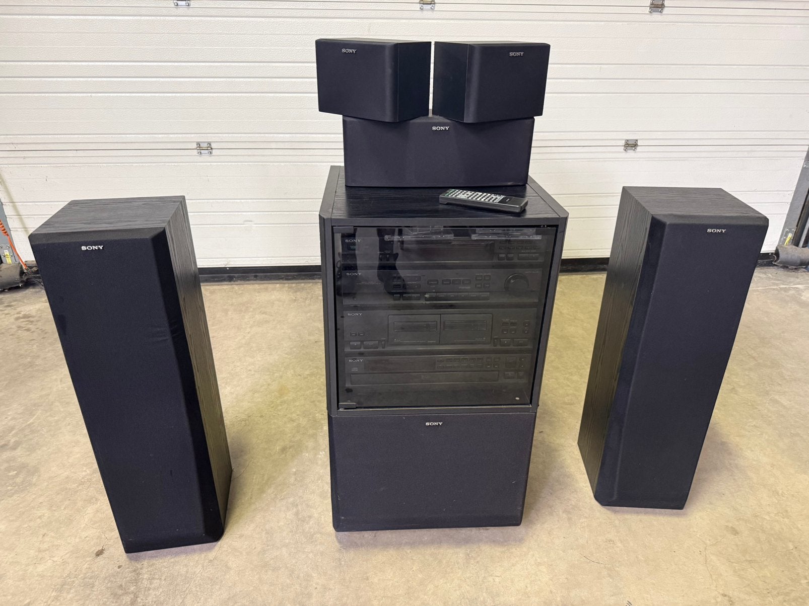 SONY stereo toren met surround speakers, Audio, Tv en Foto, Ophalen, Zo goed als nieuw, Speakers, Sony