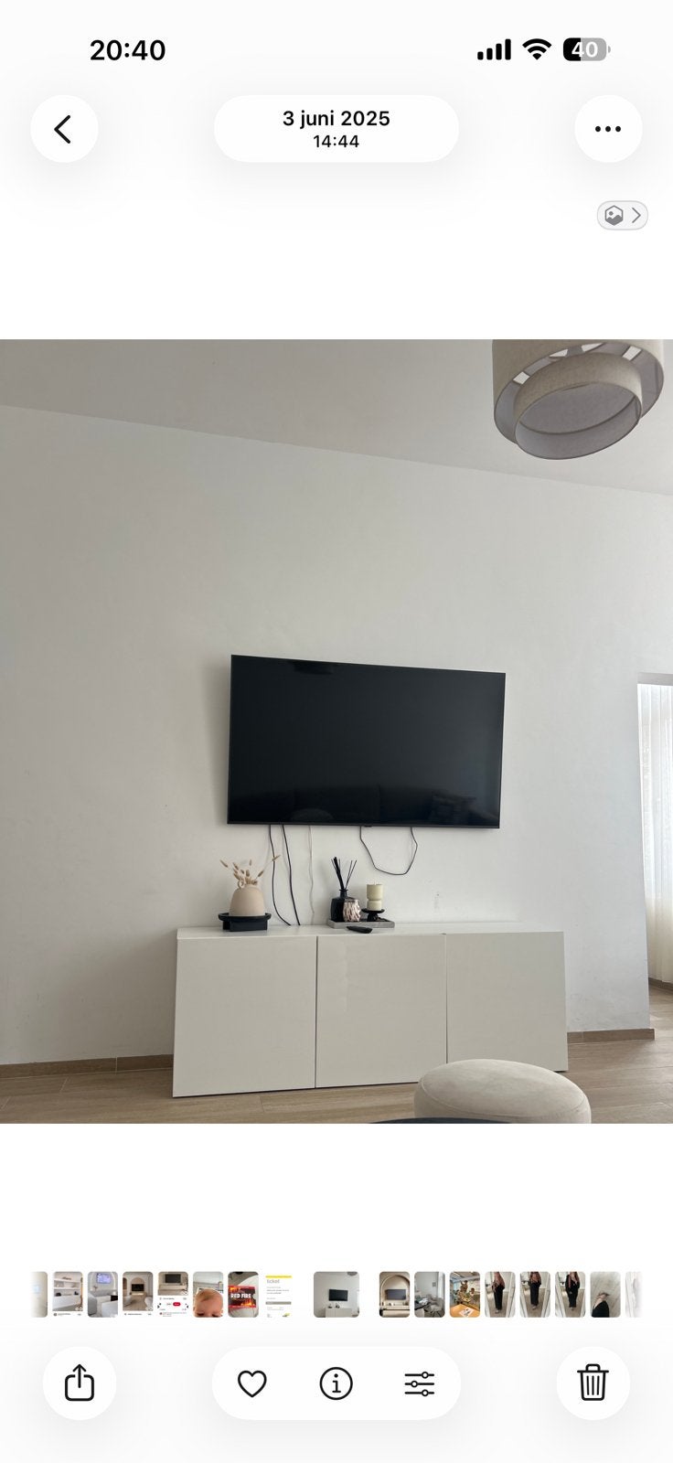 Besta tv meubel, Enlèvement, Utilisé