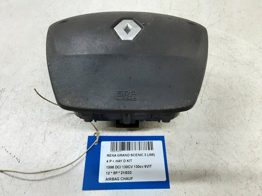 AIRBAG VOLANT Renault Grand Scénic III (JZ) (985701921R), Utilisé, Renault