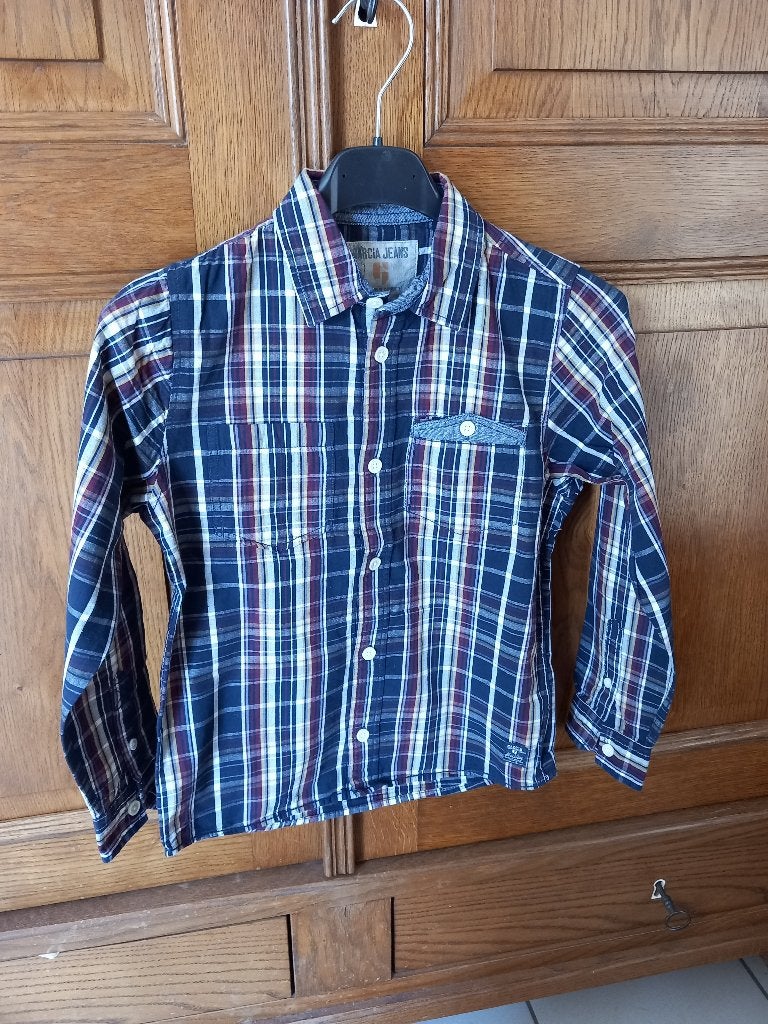 GARCIA - chemise - longues manches - taille 8 ans, Enfants & Bébés, Garçon, Chemise ou À manches longues, Comme neuf, Garcia