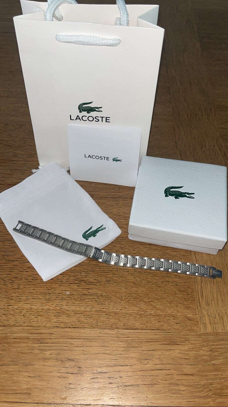 Lacoste armband, Ophalen, Nieuw, Zilver, Staal