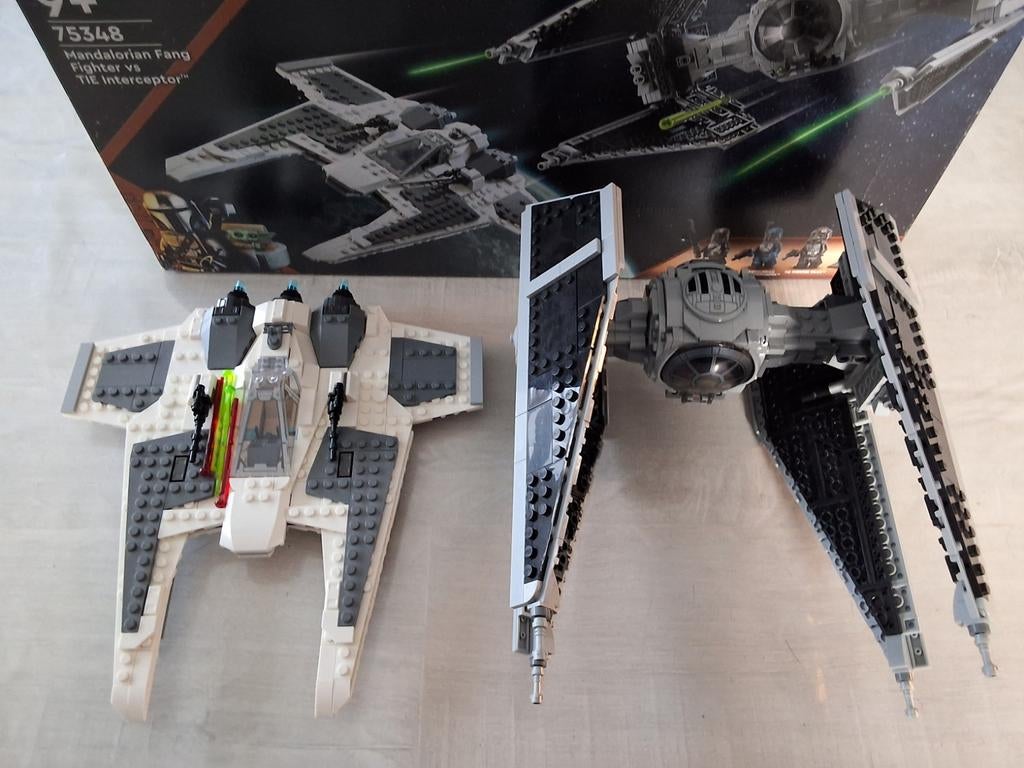 Lego Star Wars 75348 Fang Fighter VS Tie Interceptor, Ophalen of Verzenden, Compleet, Lego, Star Wars