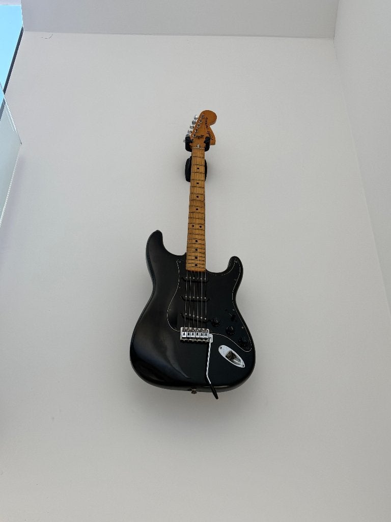 1977 Fender Stratocaster Black/Maple - Original Vintage USA, Ophalen, Gebruikt, Solid body, Fender