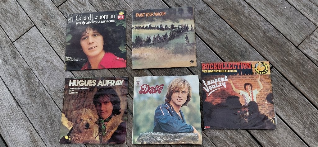 VEEL 5 stuks 33T vinyl., Cd's en Dvd's, Ophalen, Gebruikt, Overige genres, LP