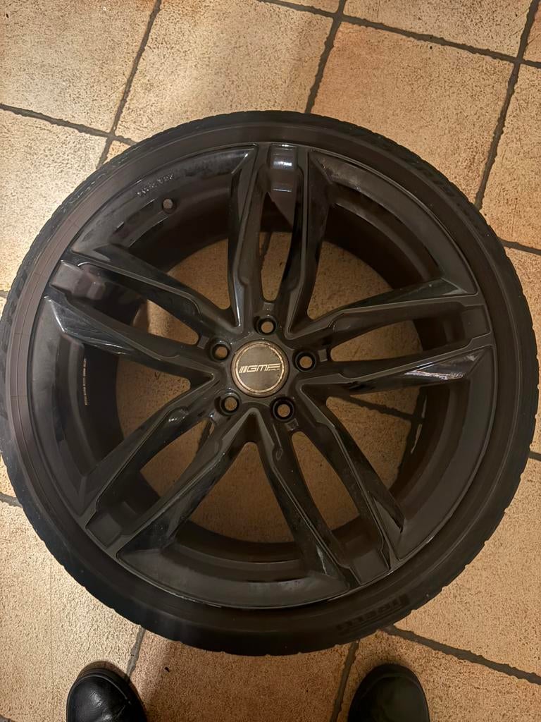 Velgen zwart 19inch van gmp 5x112, Auto-onderdelen, Banden en Velgen, Gebruikt, 235 mm, Band(en), Personenwagen