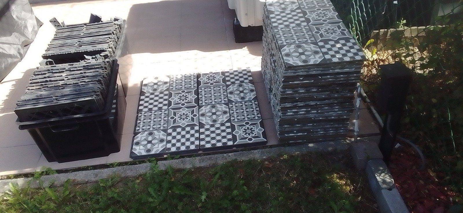 terrasse avec carrelage Ikea, Enlèvement, Comme neuf, Autres matériaux