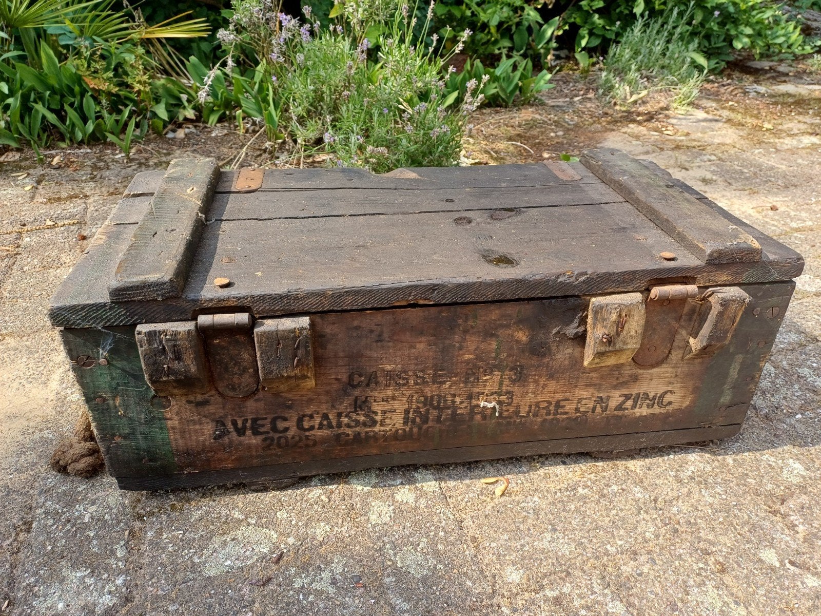 Oude Franse munitiekist, Verzamelen, Militaria | Tweede Wereldoorlog, Landmacht, Kist of Geocache, Ophalen