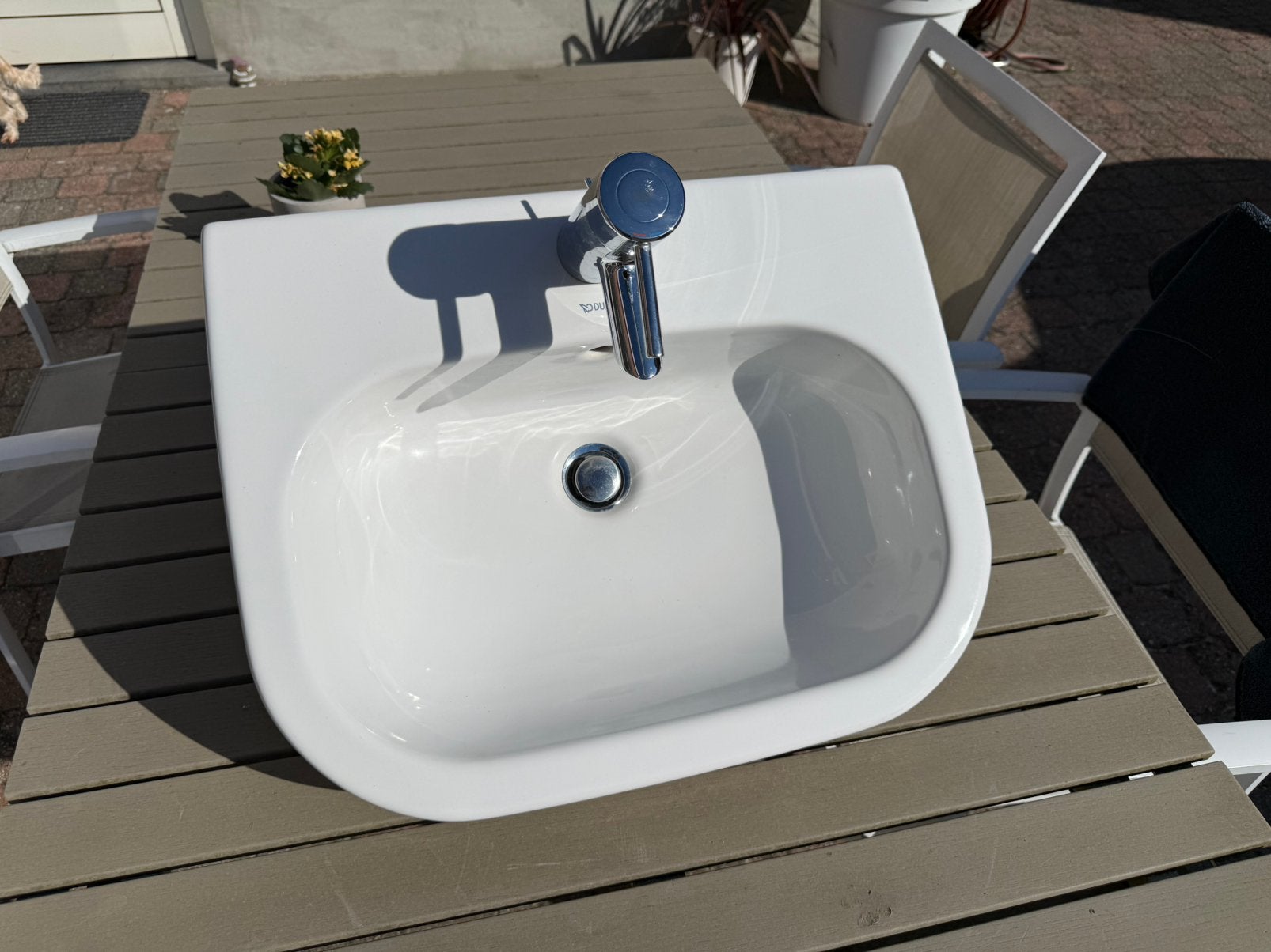 Duravit Lavabo encastré, 55x44 cm, 1 trou pour robinet, Maison & Meubles, Enlèvement, Comme neuf