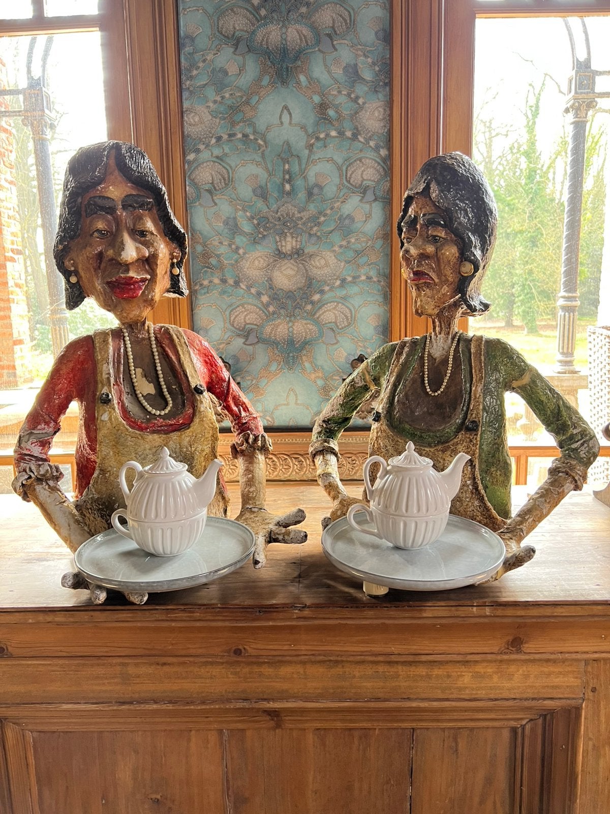 2 thee dames, Antiek en Kunst, Ophalen of Verzenden
