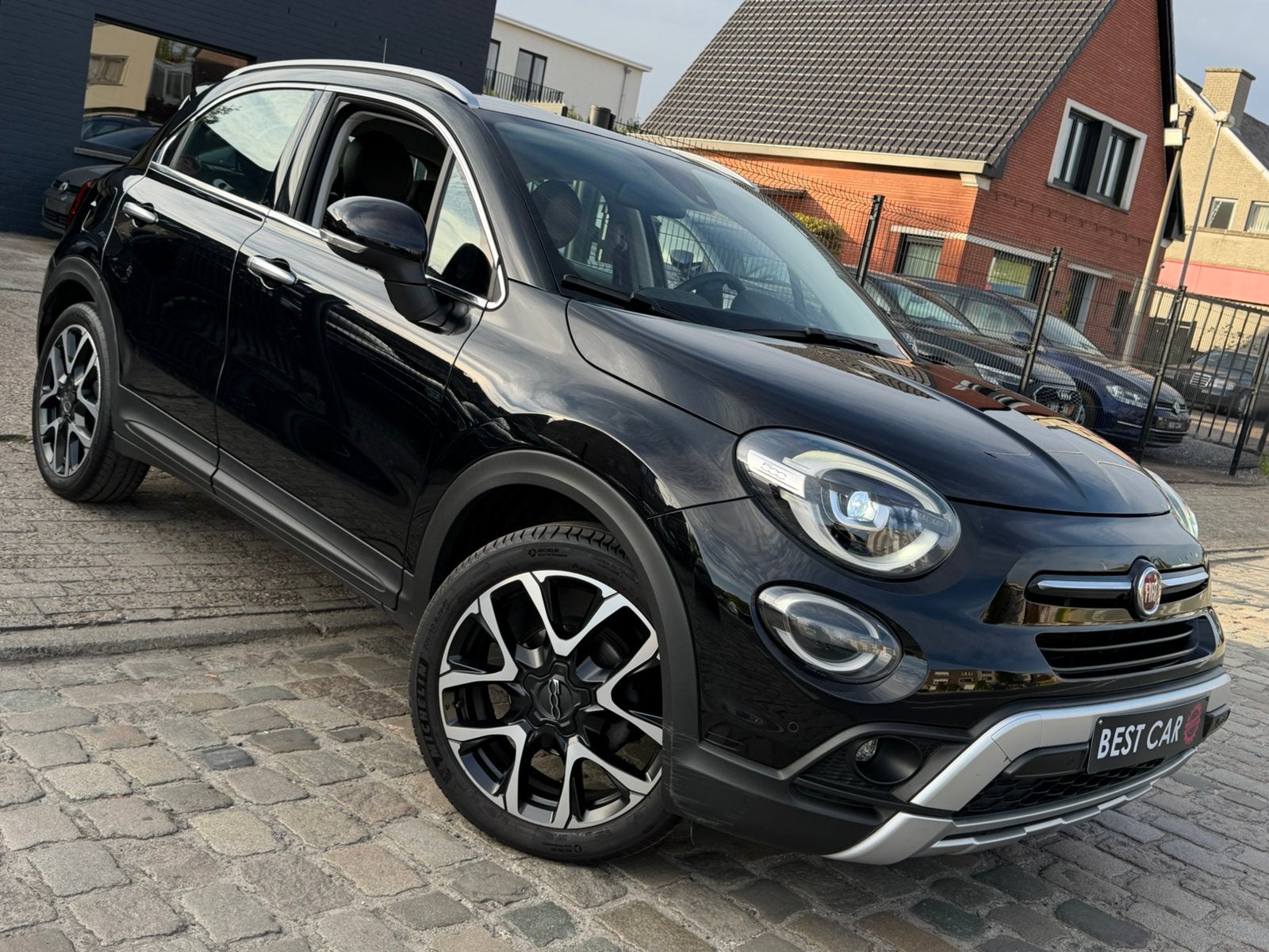 Fiat 500X 1.0Turbo * Garantie, Auto's, Fiat, 1250 kg, Zwart, Bedrijf, 5 deurs