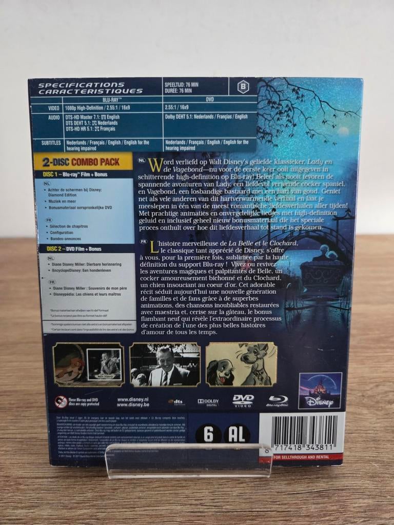 Lady en de Vagebond - La Belle et le Clochard Disney), Cd's en Dvd's, Ophalen of Verzenden, Avontuur