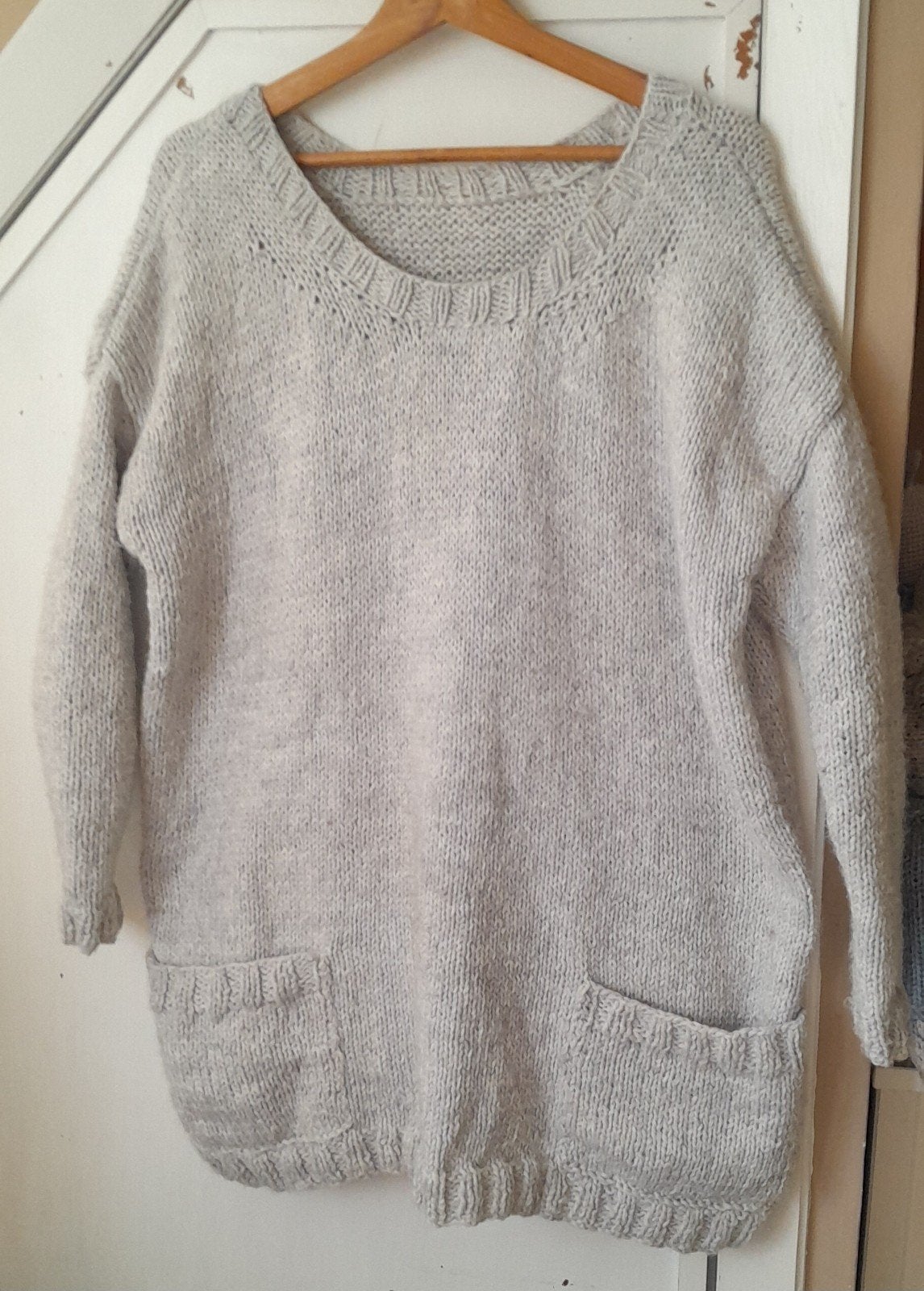 Prachtige trui X.L met klein beetje wol..., Blouse of Tuniek, Ophalen of Verzenden, Zo goed als nieuw, Grijs
