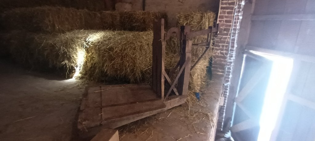 oude werktuig-weegschaal, Ophalen