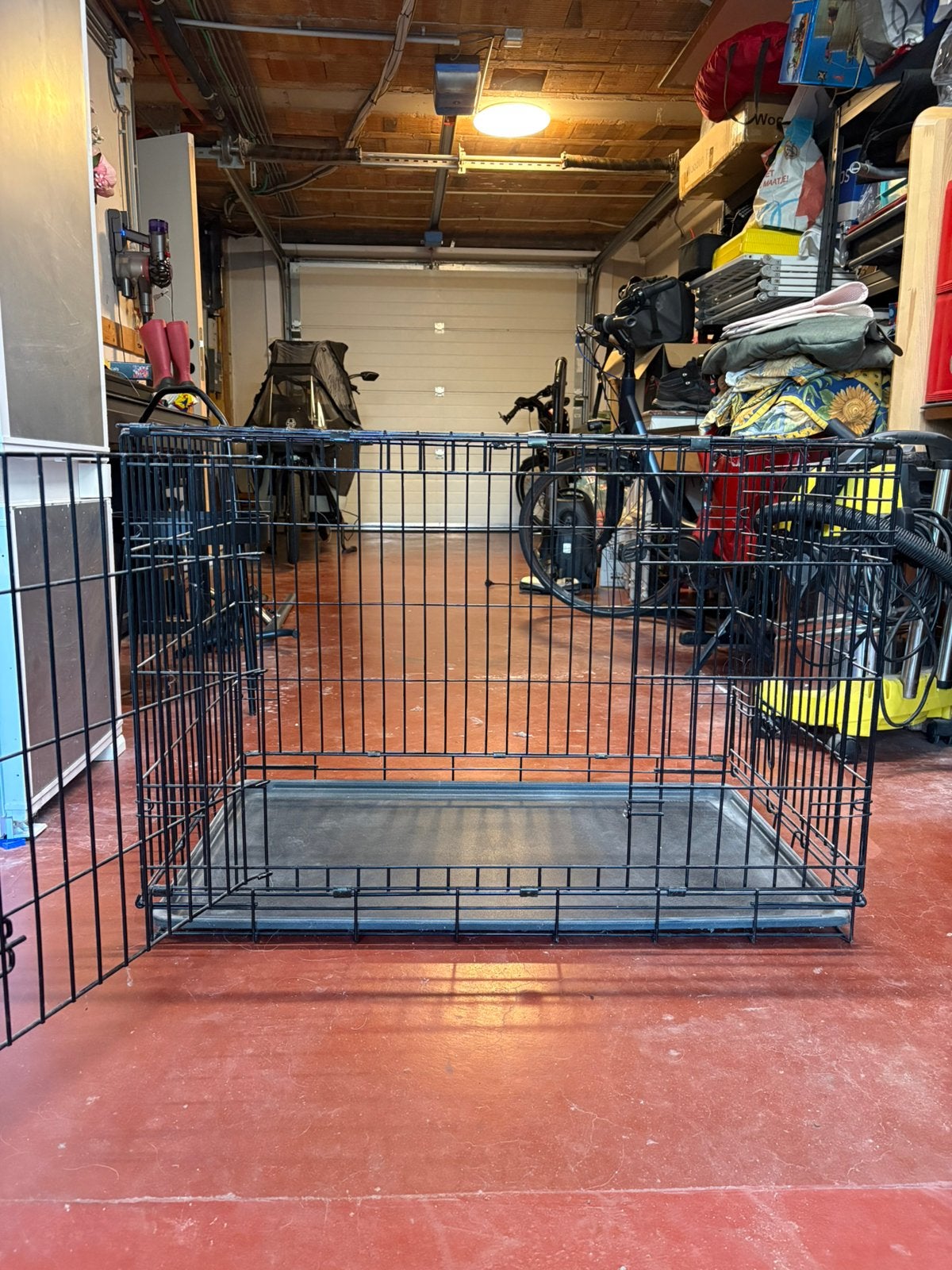 Hondenkennel middelgroot 92 x 58 cm inklapbaar, Ophalen, Zo goed als nieuw, Hondenkennel