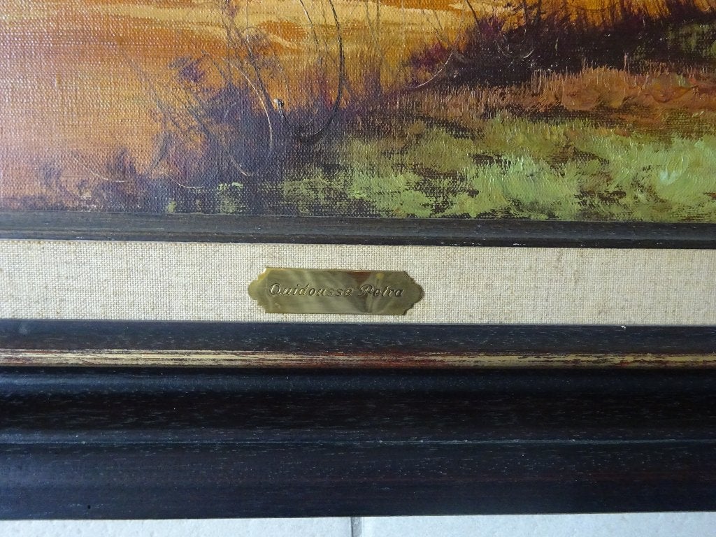 Gaston Quidousse, doek, 60 x 90 cm, Hoeve, Antiek en Kunst, Ophalen, Doek, Expressionistisch, Gesigneerd