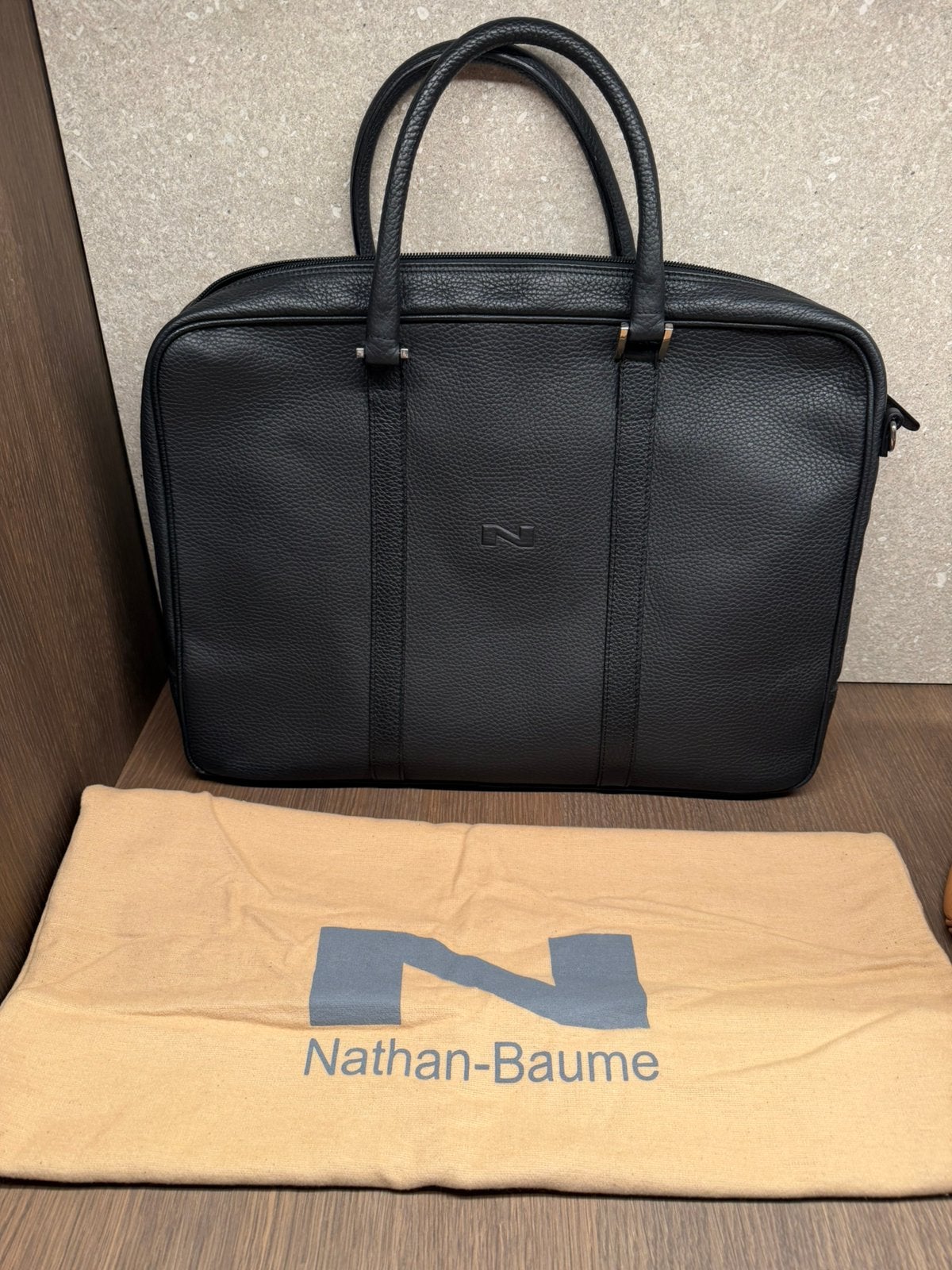 Schoudertas Nathan Baume, Handtassen en Accessoires, Ophalen, Zo goed als nieuw, Zwart