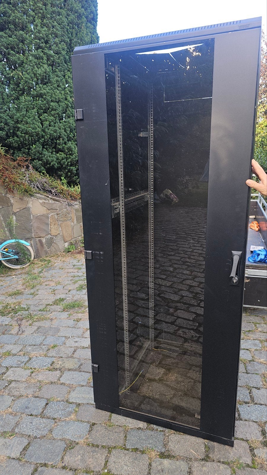 Triton 19-inch serverkast/netwerkkast – 197  80  78 cm, Computers en Software, Ophalen, Gebruikt, Glas, Plaatstaal