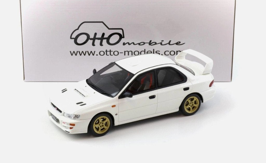 Subaru Impreza WRX type RA STI blanc OTTO OT490 1/18, Enlèvement ou Envoi, Neuf, Voiture, OttOMobile
