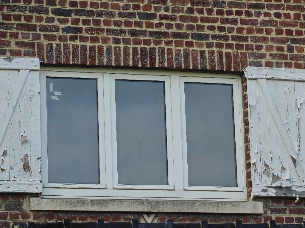 Fenêtres à double vitrage en PVC, Bricolage & Construction, Vitres, Châssis & Fenêtres, Double vitrage, 160 cm ou plus, 120 à 160 cm