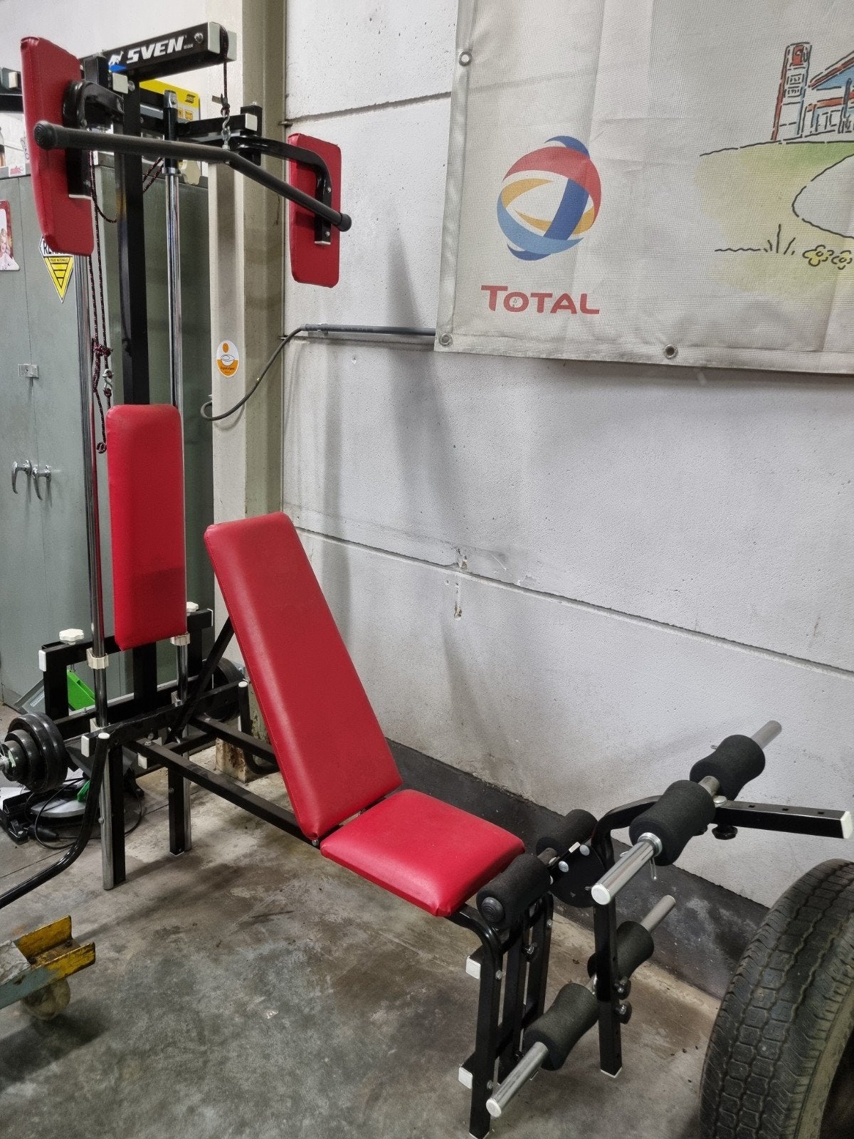 fitness kracht station, Ophalen, Gebruikt, Benen, Fitnessbank