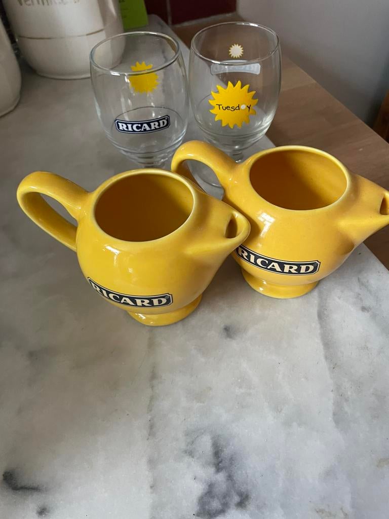 Vintage Ricard set, Verzamelen, Ophalen, Zo goed als nieuw