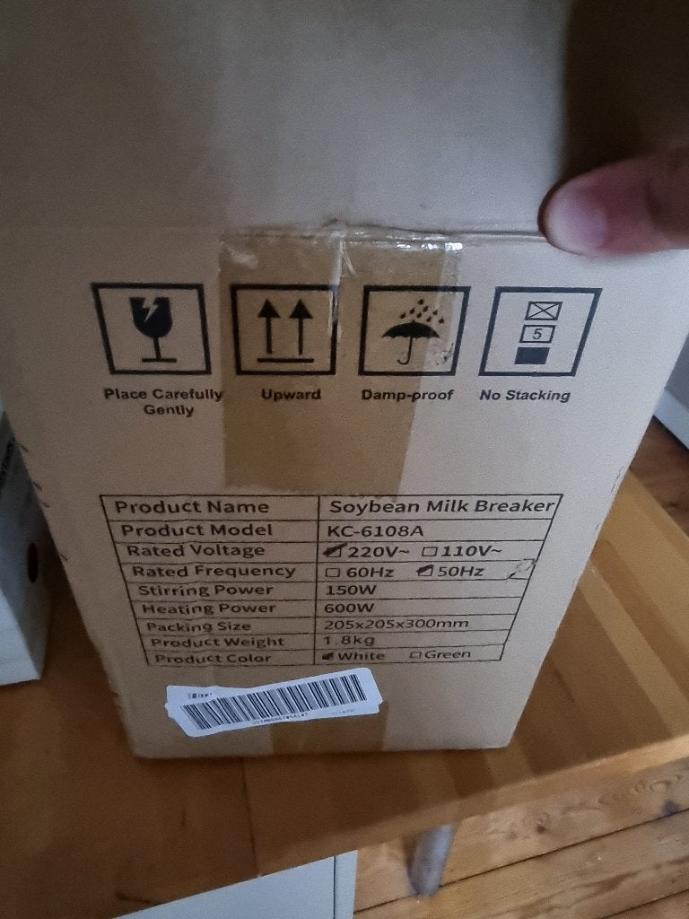 Nieuwe sojamelkmachine KC-6108A — 1L, Elektronische apparatuur, Juicers, Ophalen, Nieuw, Elektrisch