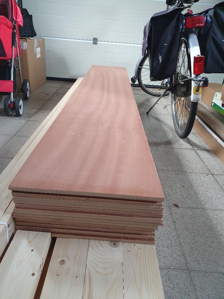 Multiplex platen 10 stuks   244 cm X 40 cm X 12.5 mm dik, Doe-het-zelf en Bouw, Ophalen, Nieuw