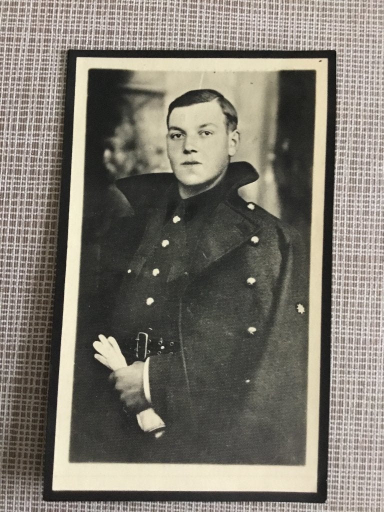 Soldaat H.Caes Kaster gesneuveld Vroenhoven Mei 1940 WOII, Verzamelen, Bidprentjes en Rouwkaarten, Ophalen of Verzenden, Bidprentje