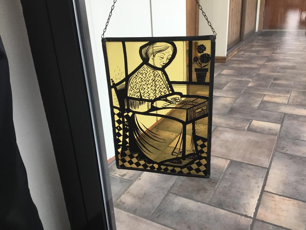 Glas raam kantklos, Antiek en Kunst, Ophalen