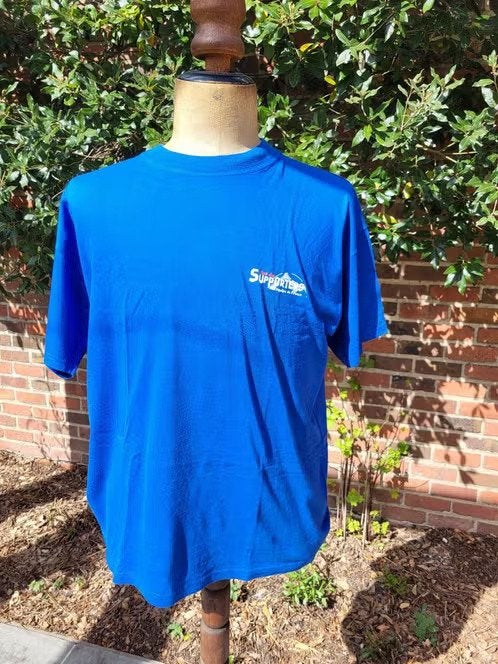 T-shirt bleu vintage « Supporters de l'Equipe de France » XL, Enlèvement, Taille 56/58 (XL), Bleu