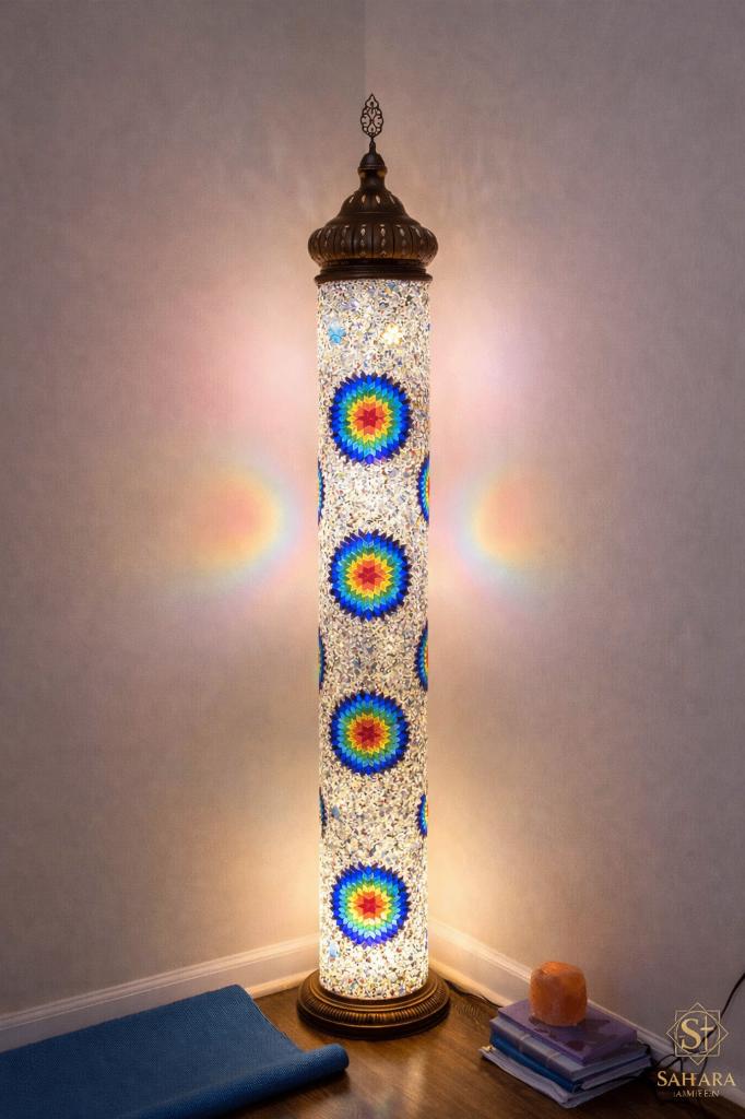 Oosterse vloerlamp H:110cm D: 21cm, Huis en Inrichting, 100 tot 150 cm, Oosterse, Nieuw, Ophalen of Verzenden