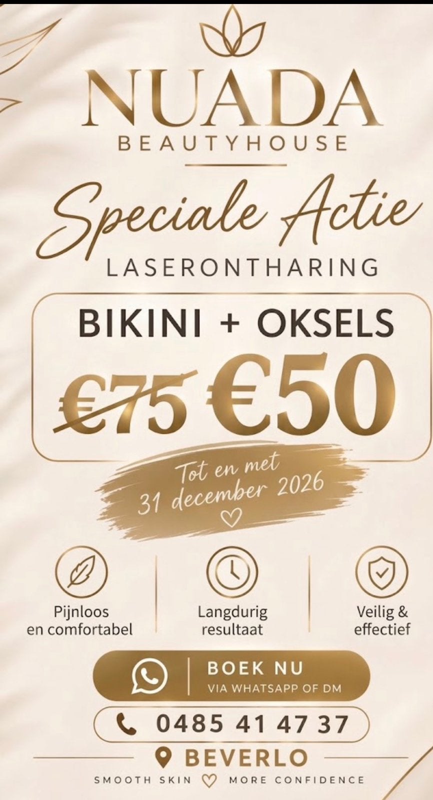 Laserontharing, Handtassen en Accessoires, Ophalen, Zo goed als nieuw